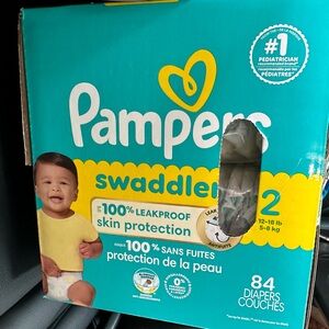 Swaddlers Diapers - Size 2, 84 Count, Blue and Yellow